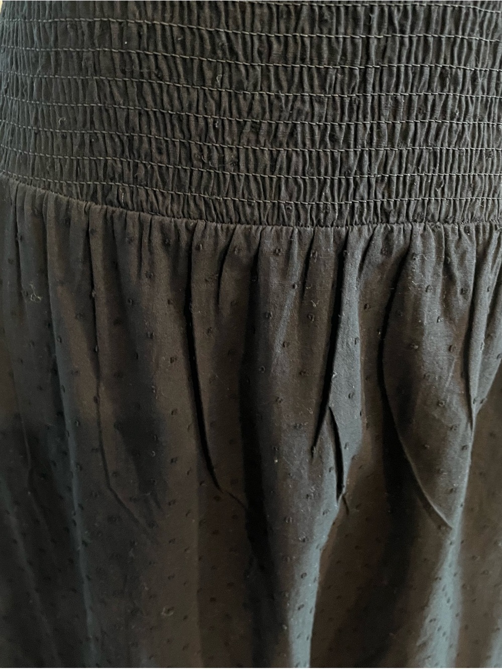 Swiss Dot Halter Maxi Dress Smocked Top Ruffle Tiered Skirt Cottagecore Romantic - Picture 4 of 8